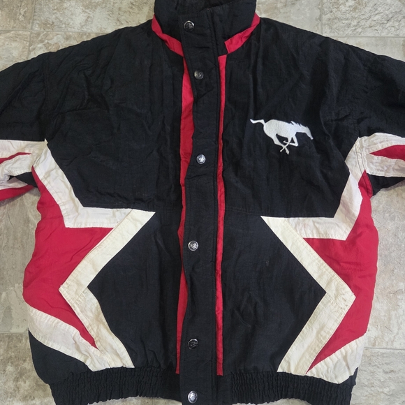 Vintage Starter CFL Calgary Stampeders Zip Up Jacket Size Large - Picture 3 of 15